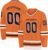 Design Your Own Long Sleeve Hockey Jersey Trainning Top Printing Name & Numbers (6_Orange Black)