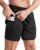 Aolesy Men’s 2 in 1 Running Shorts, Workout Gym Athletic Shorts for Men Quick Dry Lightweight Training Shorts with Pockets