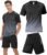 BOOMCOOL Gym Clothes for Men Workout Shirts Sets Outfits 3 Pack for Running Football Athletic Exercise Fit for Out T Sports