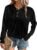 EVALESS Womens Sweatshirts Hoodies Casual Loose Long Sleeve V Neck Button Down Shirts Tops Pullover Fall Clothes Outfits