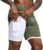 Leidowei Men’s 2 in 1 Workout Running Shorts Lightweight Training Yoga Gym 7″ Short with Zipper Pockets