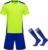 M2C Kids Soccer Uniform Athletic Jersey Shorts Socks Set