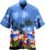 Mens Hawaiin Shirt Goth Button up Shirt Big Tall Short Sleeve Shirt Mens t Shirts Casual 2X Lightweight Summer top