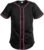 Pullonsy Black Custom Baseball Jersey for Men Full Button Mesh Embroidered Team Name & Numbers S-8XL